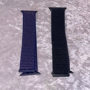 Nylon Velcro Apple Watch Sports Bands, 38mm- Set of 2